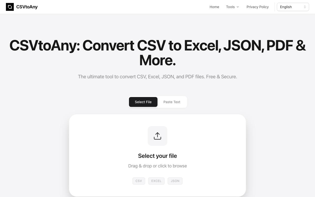 CSVtoAny 截图 1