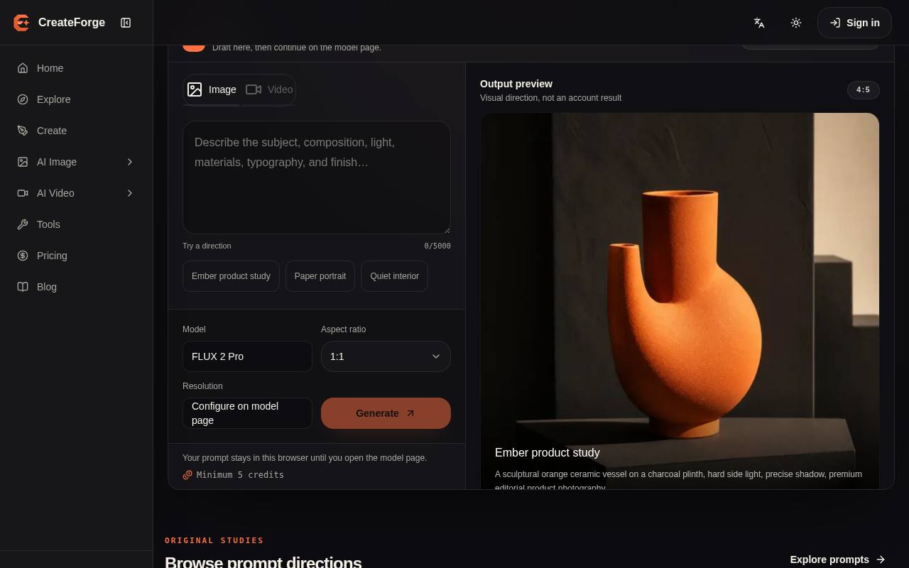 CreateForge AI 截图 2