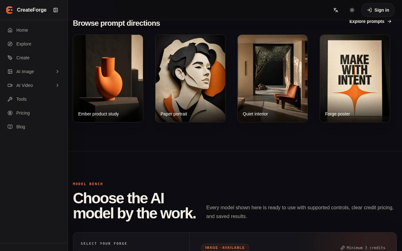 CreateForge AI 截图 3