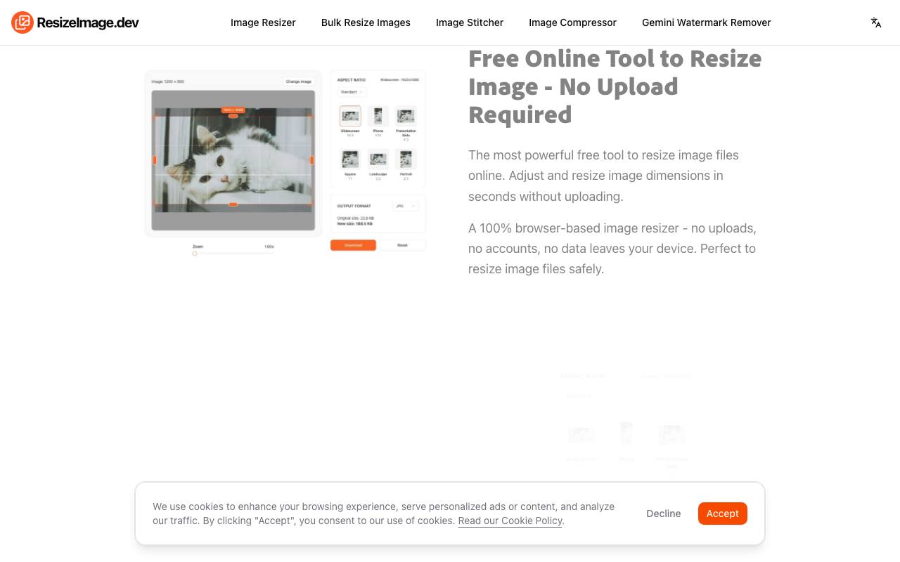 ResizeImage.dev 截图 3