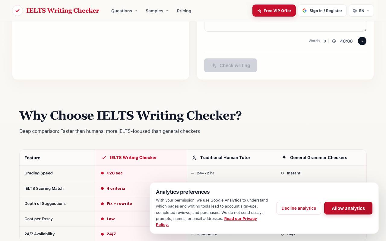 IELTS Writing Checker 截图 2
