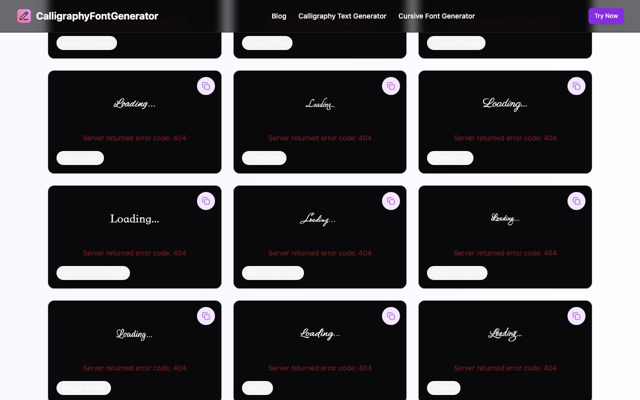 Calligraphy Font Generator 截图 2