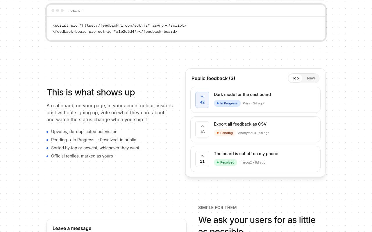 FeedbackHi 截图 2
