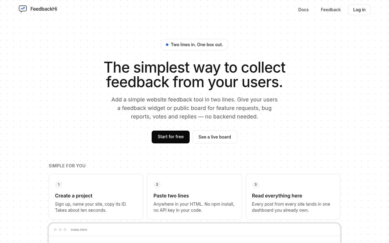 FeedbackHi 截图 1