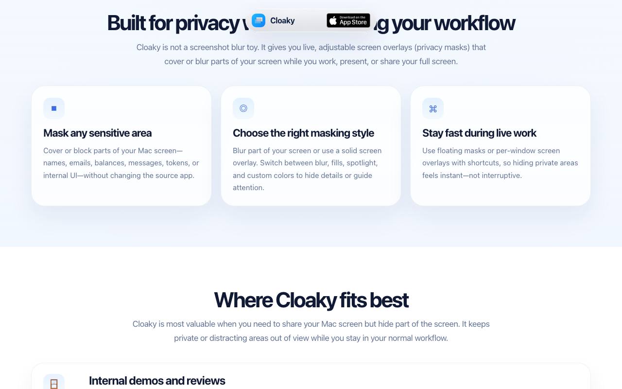 Cloaky 截图 3